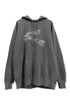 LOGO WASHED HOODIE -CHARCOAL- *Last1